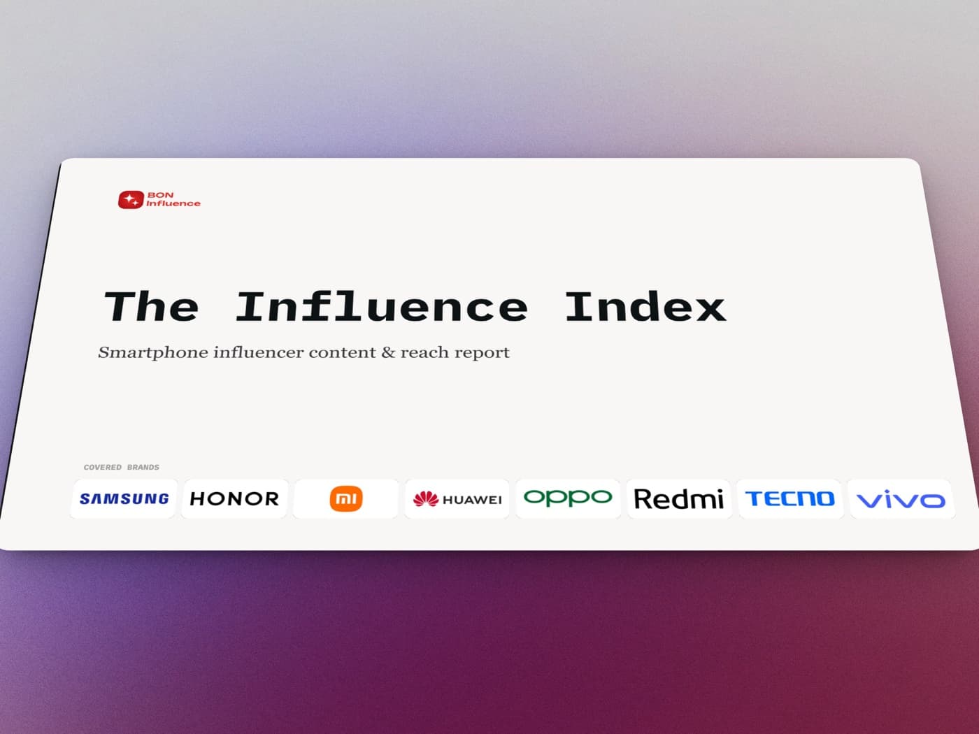 Smartphone Influencer Report: Content volume, reach and engagement analysis